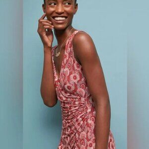 Anthropologie Maeve Yvette Ruched Dress